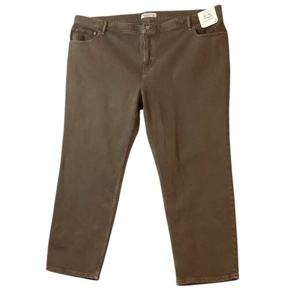 NWT Abercrombie & Fitch The 90s Straight Ultra High Rise Jeans Women's 37/24 - Picture 1 of 9